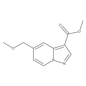 Methyl 5-(methoxymethyl)pyrazolo[1,5-a]pyridine-3-carboxylate结构式