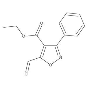 Ethyl 5-formyl-3-phenylisoxazole-4-carboxylate结构式