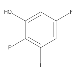 2,5-Difluoro-3-iodophenol结构式