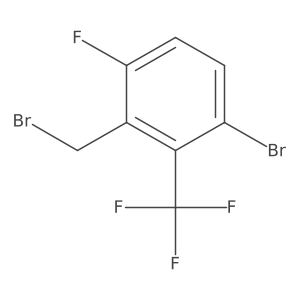 3-Bromo-6-fluoro-2-(trifluoromethyl)benzyl bromide结构式