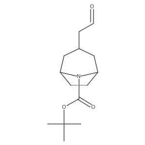 tert-Butyl 3-(2-oxoethyl)-8-azabicyclo[3.2.1]octane-8-carboxylate Structure
