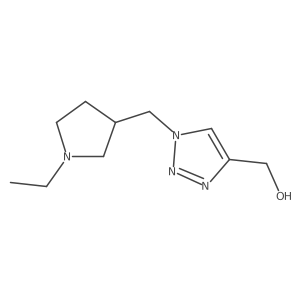(1-((1-ethylpyrrolidin-3-yl)methyl)-1H-1,2,3-triazol-4-yl)methanol Structure
