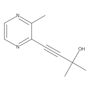 2-Methyl-4-(3-methylpyrazin-2-yl)but-3-yn-2-ol结构式
