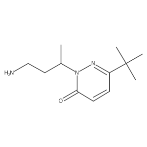 2-(4-Aminobutan-2-yl)-6-tert-butyl-2,3-dihydropyridazin-3-one结构式
