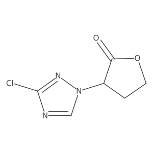 3-(3-chloro-1H-1,2,4-triazol-1-yl)dihydrofuran-2(3H)-one结构式
