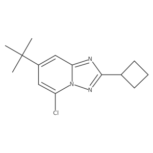 7-Tert-butyl-5-chloro-2-cyclobutyl-[1,2,4]triazolo[1,5-a]pyridine Structure