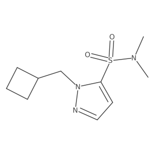 1-(cyclobutylmethyl)-N,N-dimethyl-1H-pyrazole-5-sulfonamide结构式