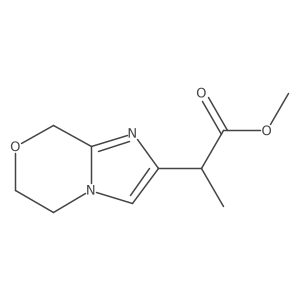 methyl 2-{5H,6H,8H-imidazo[2,1-c][1,4]oxazin-2-yl}propanoate结构式