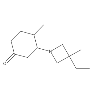 3-(3-Ethyl-3-methylazetidin-1-yl)-4-methylcyclohexan-1-one Structure