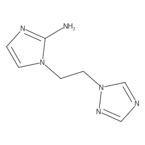 1-[2-(1H-1,2,4-triazol-1-yl)ethyl]-1H-imidazol-2-amine结构式