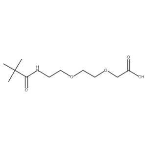 2-{2-[2-(2,2-Dimethylpropanamido)ethoxy]ethoxy}acetic acid Structure