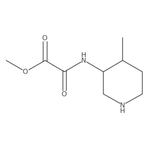 Methyl [(4-methylpiperidin-3-yl)carbamoyl]formate Structure