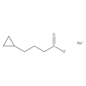 Sodium 3-cyclopropylpropane-1-sulfinate结构式
