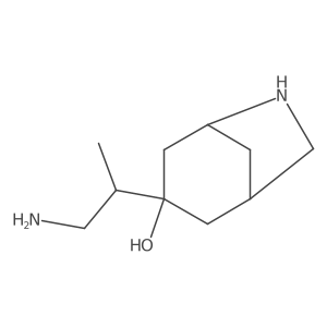 3-(1-Aminopropan-2-yl)-6-azabicyclo[3.2.1]octan-3-ol结构式