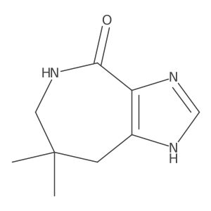 7,7-dimethyl-1H,4H,5H,6H,7H,8H-imidazo[4,5-c]azepin-4-one结构式