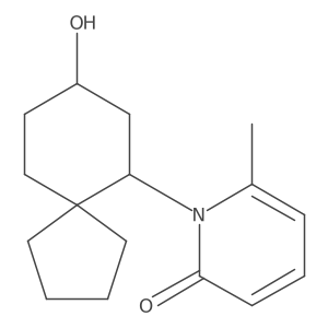 1-{8-Hydroxyspiro[4.5]decan-6-yl}-6-methyl-1,2-dihydropyridin-2-one结构式