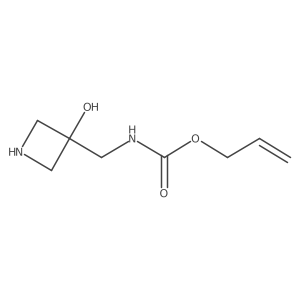 prop-2-en-1-yl N-[(3-hydroxyazetidin-3-yl)methyl]carbamate Structure
