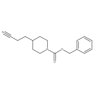 benzyl 4-(2-cyanoethyl)piperidine-1-carboxylate结构式