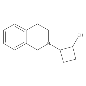 trans-2-(1,2,3,4-Tetrahydroisoquinolin-2-yl)cyclobutan-1-ol结构式
