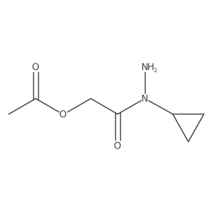 (N-cyclopropylhydrazinecarbonyl)methyl acetate结构式