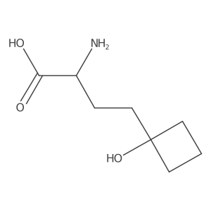 (2S)-2-amino-4-(1-hydroxycyclobutyl)butanoic acid Structure