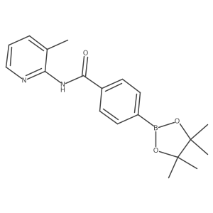 N-(3-methyl-2-pyridinyl)-4-(4,4,5,5-tetramethyl-1,3,2-dioxaborolan-2-yl)Benzamide结构式