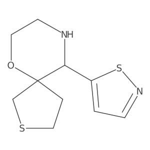 10-(1,2-Thiazol-5-yl)-6-oxa-2-thia-9-azaspiro[4.5]decane Structure
