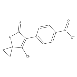 7-Hydroxy-6-(4-nitrophenyl)-4-oxaspiro[2.4]hept-6-en-5-one结构式