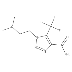 1-[2-(dimethylamino)ethyl]-5-(trifluoromethyl)-1H-1,2,3-triazole-4-carboxamide Structure