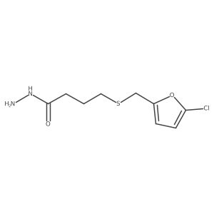 4-{[(5-Chlorofuran-2-yl)methyl]sulfanyl}butanehydrazide Structure