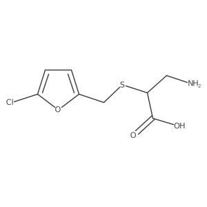 3-Amino-2-{[(5-chlorofuran-2-yl)methyl]sulfanyl}propanoic acid Structure