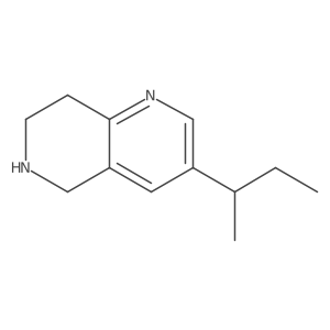 3-(Butan-2-yl)-5,6,7,8-tetrahydro-1,6-naphthyridine Structure