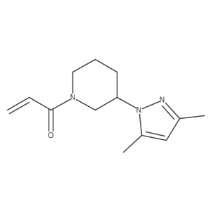 1-[3-(3,5-dimethyl-1H-pyrazol-1-yl)piperidin-1-yl]prop-2-en-1-one Structure