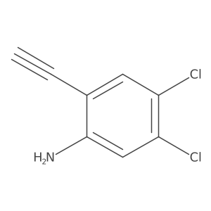 4,5-Dichloro-2-ethynylbenzenamine结构式