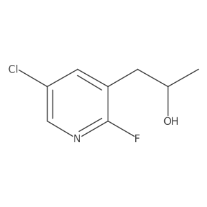 (2R)-1-(5-chloro-2-fluoropyridin-3-yl)propan-2-ol结构式