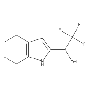 (1S)-2,2,2-trifluoro-1-(4,5,6,7-tetrahydro-1H-indol-2-yl)ethan-1-ol结构式