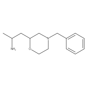 (2R)-1-(4-benzylmorpholin-2-yl)propan-2-amine结构式