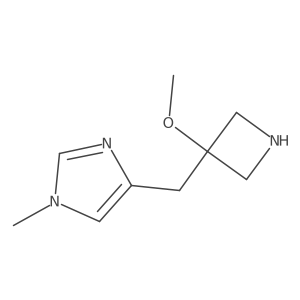 4-[(3-methoxyazetidin-3-yl)methyl]-1-methyl-1H-imidazole结构式