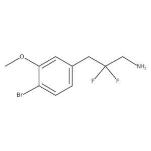 3-(4-Bromo-3-methoxyphenyl)-2,2-difluoropropan-1-amine Structure