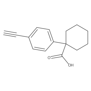 1-(4-Ethynylphenyl)cyclohexane-1-carboxylic acid Structure
