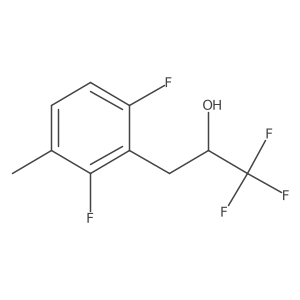 3-(2,6-Difluoro-3-methylphenyl)-1,1,1-trifluoropropan-2-ol结构式
