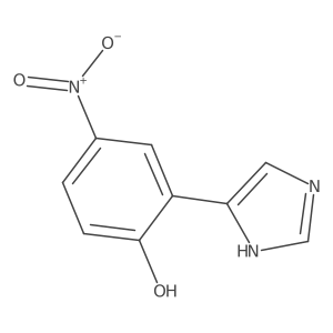 2-(1H-imidazol-4-yl)-4-nitrophenol结构式