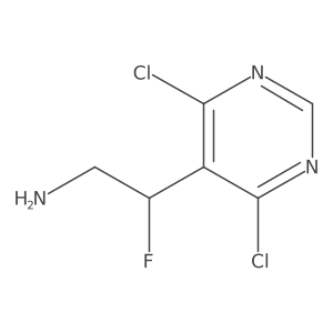2-(4,6-Dichloropyrimidin-5-yl)-2-fluoroethan-1-amine结构式