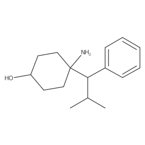 4-Amino-4-(2-methyl-1-phenylpropyl)cyclohexan-1-ol Structure