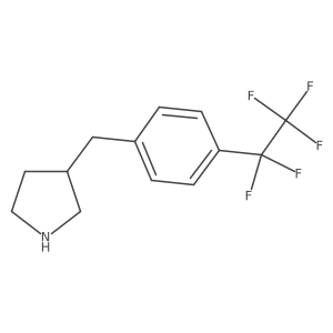 3-{[4-(Pentafluoroethyl)phenyl]methyl}pyrrolidine结构式