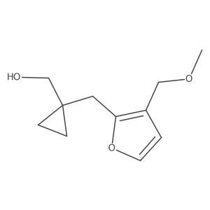 (1-{[3-(Methoxymethyl)furan-2-yl]methyl}cyclopropyl)methanol Structure