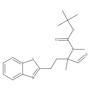 tert-butyl N-[4-(1,3-benzothiazol-2-yl)-2-methyl-1-oxobutan-2-yl]-N-methylcarbamate Structure