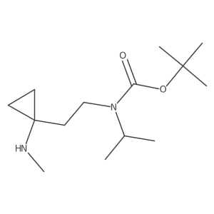 tert-butyl N-{2-[1-(methylamino)cyclopropyl]ethyl}-N-(propan-2-yl)carbamate Structure