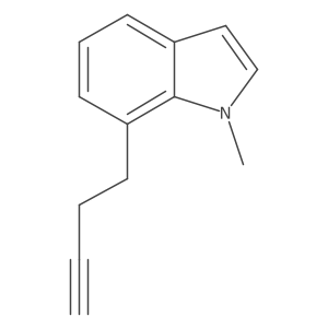 7-(but-3-yn-1-yl)-1-methyl-1H-indole Structure
