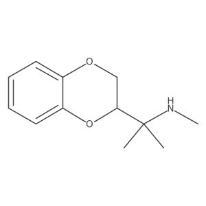 [2-(2,3-Dihydro-1,4-benzodioxin-2-yl)propan-2-yl](methyl)amine Structure